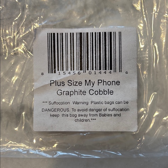 Gray Plus Size My Phone Wallet for Women Graphite Cobble - Picture 2 of 6